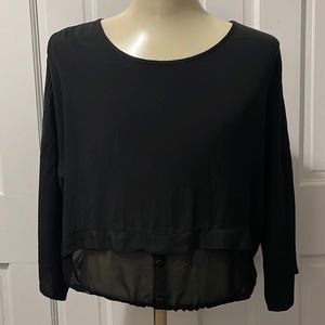 Pistache black blouse made in Italy
